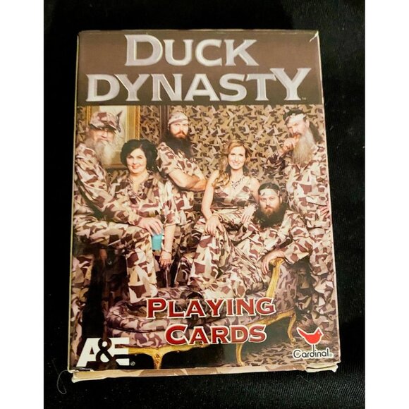 Used Duck Dynasty Playing Cards | A&E Cardinal Industries Deck | Camouflage Fami - Picture 2 of 4